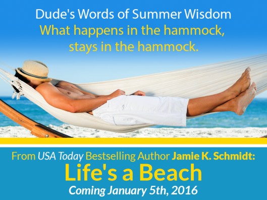 Man wearing straw hat relaxing in a hammock on the beach on holidays