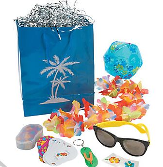 Luau swag bag
